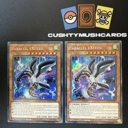 YUGIOH PARALLEL EXCEED SECRET RARE MP21-EN043 1ST EDITION X2 - Image 1