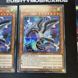 YUGIOH PARALLEL EXCEED SECRET RARE MP21-EN043 1ST EDITION X2 - Image 3