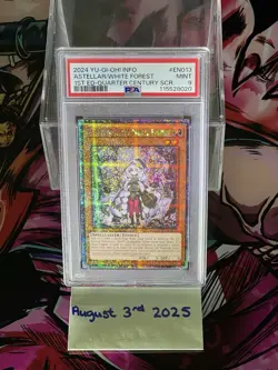 Astellar of the White Forest Quarter Century Secret Rare Card, 1st Edition PSA 9 - Image 1