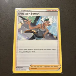 Professor Burnett SWSH167 Regular Black Star Promo Pokemon Card NM - Image 1