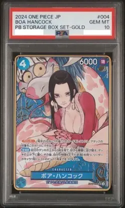 PSA10 One Piece Card ST01-004 Boa Hancock Gold Japanese From Japan Parallel - Image 1
