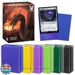 YMluky Card Sleeves for Standard Cards，Matte Baseball Card Sleeve Perfect Fit - Image 1