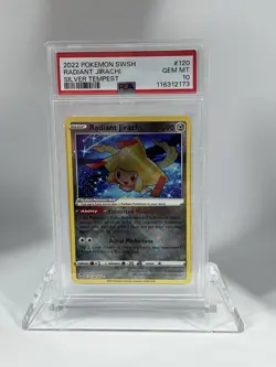 PSA 10 GEM MINT Radiant Jirachi # 120 Silver Tempest 2022 Pokemon Card - Image 1