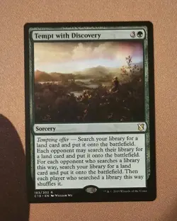 MTG Tempt with Discovery x1 NM from C19 - Image 1