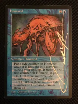 MTG ** Fallen Empires *** Homarid *** Artist Proof Quinton Hoover SIGNED - Image 2