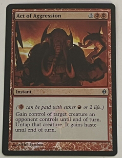 MTG - Act of Aggression FOIL - New Phyrexia - M/NM - Magic The Gathering - EDH - Image 1