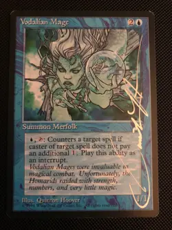 MTG ** Fallen Empires *** Vodalian Mage *** Artist Proof Quinton Hoover SIGNED - Image 2