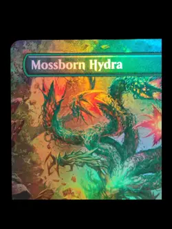 MTG Mossborn Hydra 0337 (Borderless) Foundations Foil Finish Rare - Image 2