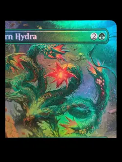 MTG Mossborn Hydra 0337 (Borderless) Foundations Foil Finish Rare - Image 4