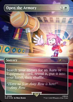 Secret Lair x Sonic - MTG - Open The Armory #2089 (NM, FOIL 🌈) - SHIPS NOW - Image 1