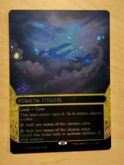 Foil - Sunken Citadel (0131) (Borderless) (Galaxy Foil) - 131 / NM / English MTG - Image 1