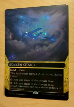 Foil - Sunken Citadel (0131) (Borderless) (Galaxy Foil) - 131 / NM / English MTG - Image 2