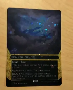 Foil - Sunken Citadel (0131) (Borderless) (Galaxy Foil) - 131 / NM / English MTG - Image 4