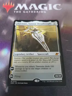 Mtg. Dawnsire, Sunstar Dreadnought. Edge of Eternities. Pack Fresh - Image 1
