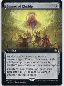 Banner of Kinship (Extended Art) [Foundations] (FDN) [MTG] Magic 484 - Image 1