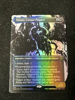 MTG Foil Venser Corpse Puppet 324 Showcase Phyrexia: All Will Be One Magic NM - Image 1
