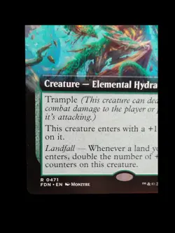 MTG Mossborn Hydra 0471 (Extended Art) Foundations Regular Rare - Image 3