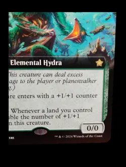 MTG Mossborn Hydra 0471 (Extended Art) Foundations Regular Rare - Image 5