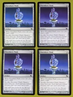 Elsewhere Flask x4 Shadowmoor 4x Playset Magic the Gathering MTG - Image 1
