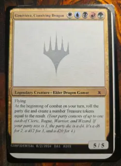 Genevieve Conniving Dragon Unknown Playtest GenCon MTG Magic The Gathering Rare! - Image 1