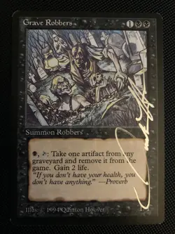 MTG ** The Dark *** Grave Robbers *** Artist Proof Quinton Hoover SIGNED - Image 2