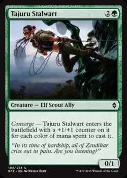 Tajuru Stalwart -Foil Light Play MTG Battle for Zendikar - Image 1