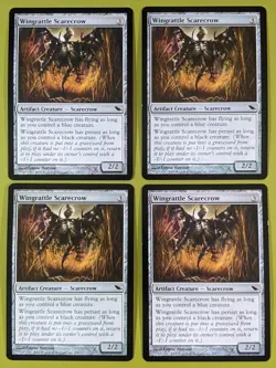 Wingrattle Scarecrow x4 Shadowmoor 4x Playset Magic the Gathering MTG - Image 1