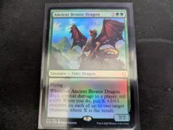 MTG Magic the Gathering FOIL Ancient Bronze Dragon CLB! - Image 1
