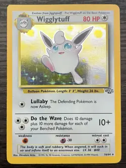 Wigglytuff 16/64 Pokemon TCG WOTC Base Set Jungle Holo NM+ - Image 1