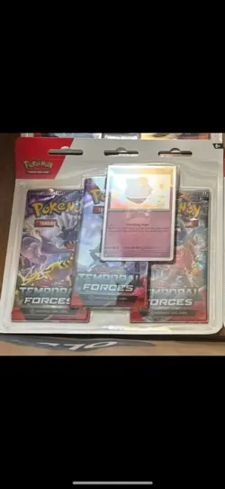 Pokemon Cards Scarlet & Violet Temporal Forces CLEFFA BLISTER PACK (3 Boosters+) - Image 2
