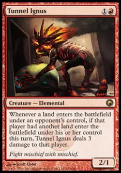 Tunnel Ignus - Medium Play MTG Scars of Mirrodin - Image 1