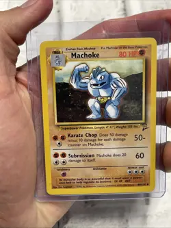 Machoke - 49/130 - Uncommon - Unlimited Edition LP/NM English Pokemon Base Set 2 - Image 1