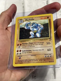 Machoke - 49/130 - Uncommon - Unlimited Edition LP/NM English Pokemon Base Set 2 - Image 2