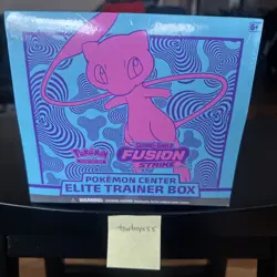 Pokemon Center Elite Trainer Box: SWSH Fusion Strike Factory Sealed, corner Tear - Image 1