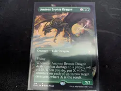 MTG Magic the Gathering Ancient Bronze Dragon Borderless CLB! - Image 1