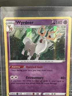 Pokemon TCG Astral Radiance: Wyrdeer HOLO 069/189 - Pack Fresh New Foil - Image 2