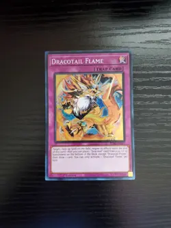 Yugioh Justice Hunters - Dracotail Flame - Super Rare - JUSH-EN011 - Image 1