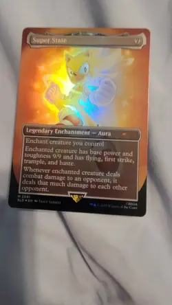 Secret Lair x Sonic - MTG - Super State #2081 (NM, FOIL 🌈) - SHIPS NOW - Image 3