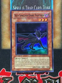 Yugioh Neo-Spacian Dark Panther POTD-EN005 Super Rare 1st Ed LP - Image 1