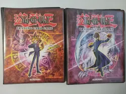 Vintage Yu-Gi-Oh! TCG Yugi & Kaiba Binders (2002) 14 Pages Each | No Cards - Image 1