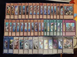 YuGiOh Complete 51 Card Mermail Atlantean Deck Core Poseidra Abyssrhine - Image 1