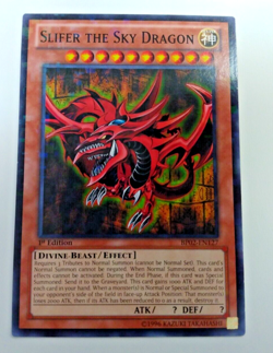 YuGiOh Slifer the Sky Dragon BP02-EN127 Mosaic Rare 1st Ed. NMint Fast Ship - Image 1