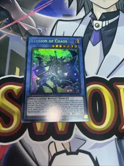 Illusion of Chaos MP23-EN017 Prismatic Secret Rare 1st Edition YuGiOh Card - Image 1
