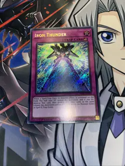 Iron Thunder PHNI-EN080 Secret Rare 1st Edition Yugioh - Image 1
