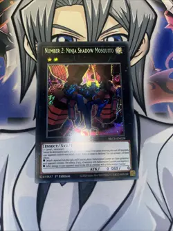 YUGIOH Secret Rare Number 2: Ninja Shadow Mosquito BLCR-EN029 1st Edition - Image 1