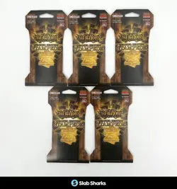 YU-GI-OH TCG QUARTER CENTURY STAMPEDE 1ST EDITION SEALED BLISTER PACKS LOT OF 5 - Image 1