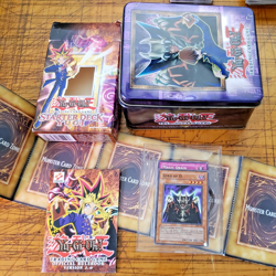 yugioh lot collection, lord of d starter deck with collectible tin, 250+ cards - Image 1