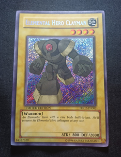 Yu-Gi-Oh Elemental Hero Clayman EHC2-EN002 Secret Rare Limited Edition - Image 1