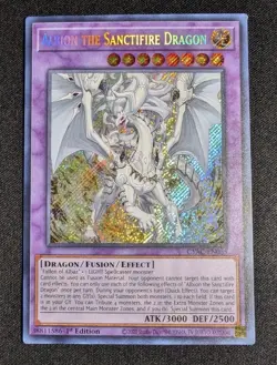 Yugioh - Albion the Sanctifire Dragon CYAC-EN035 1st Edition Secret Rare NM - Image 1