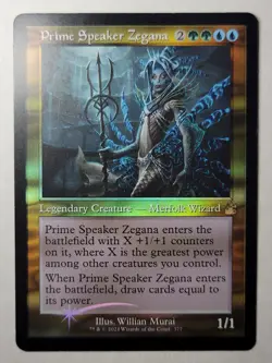 Prime Speaker Zegana -Retro Frame Foil- RAVNICA REMASTERED RVR 377 mtg NM/M - Image 1